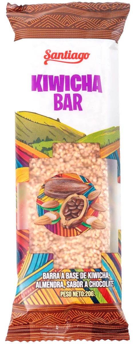 Barra de kiwicha sin gluten sabor chocolate