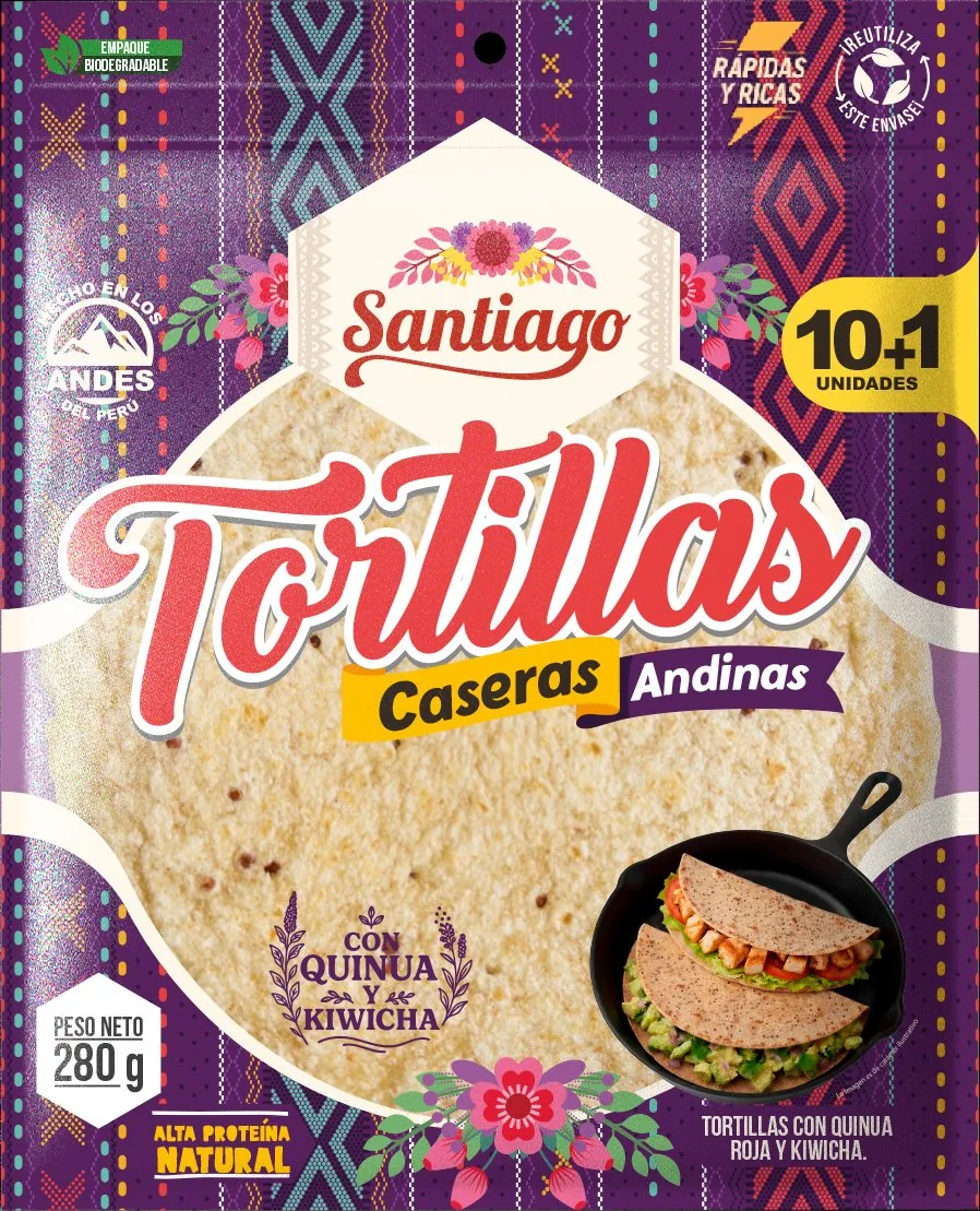 Tortillas andinas para wrap Santiago